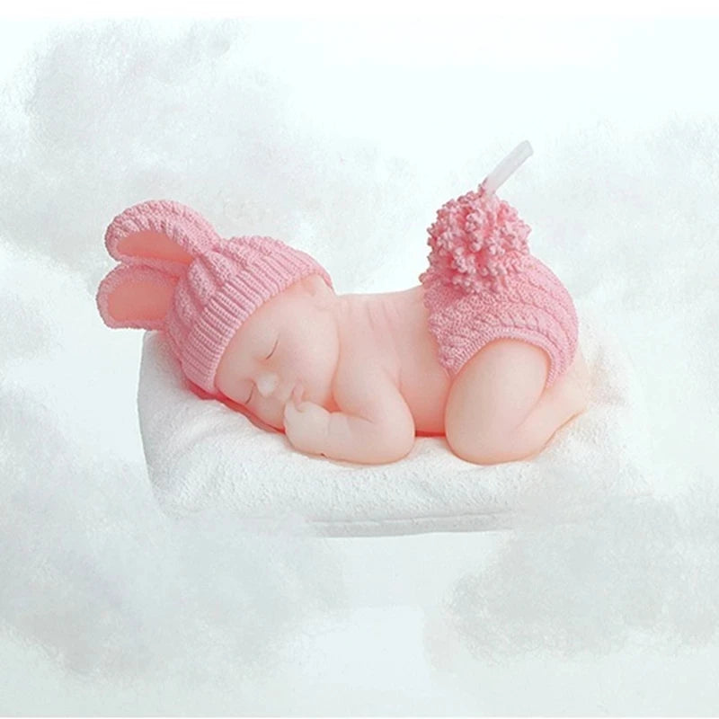 10pcs Children's party candle baby shower favor gift--Sleep Baby Smokeless candle kids Cute birthday candle party decoration 10pcs Children's party candle baby shower favor gift--Sleep Baby Smokeless candle kids Cute birthday candle party decoration