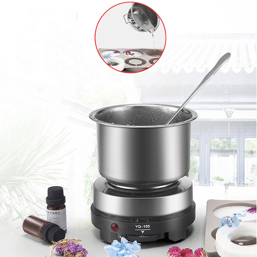 1 Set Candle Making Kit Pouring Pot Candle Making Supplies Tools Kit Diy Handmade Wax Candles with Wax Melting Hot Plate 1 Set Candle Making Kit Pouring Pot Candle Making Supplies Tools Kit Diy Handmade Wax Candles with Wax Melting Hot Plate