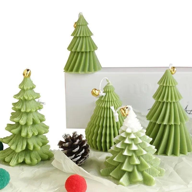 Handmade Christmas Tree Candles for Christmas Party Home Decoration and Holiday Gift Ornaments Fragrance Souvenirs Handmade Christmas Tree Candles for Christmas Party Home Decoration and Holiday Gift Ornaments Fragrance Souvenirs