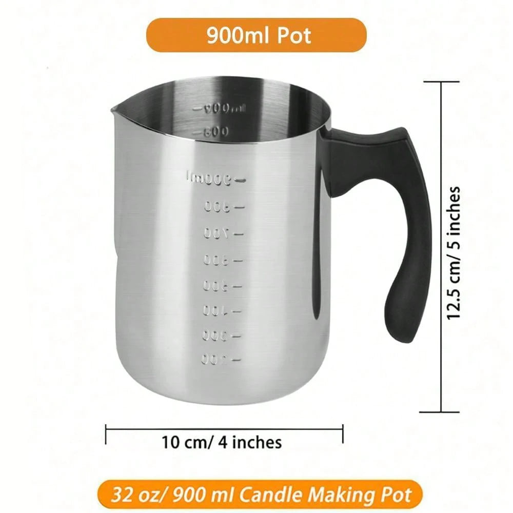 Candle Making Starter Kit Supplies Including Candle Make Pouring Pot Sticker Candle Wick Holder DIY Craft Tools for Adults Candle Making Starter Kit Supplies Including Candle Make Pouring Pot Sticker Candle Wick Holder DIY Craft Tools for Adults