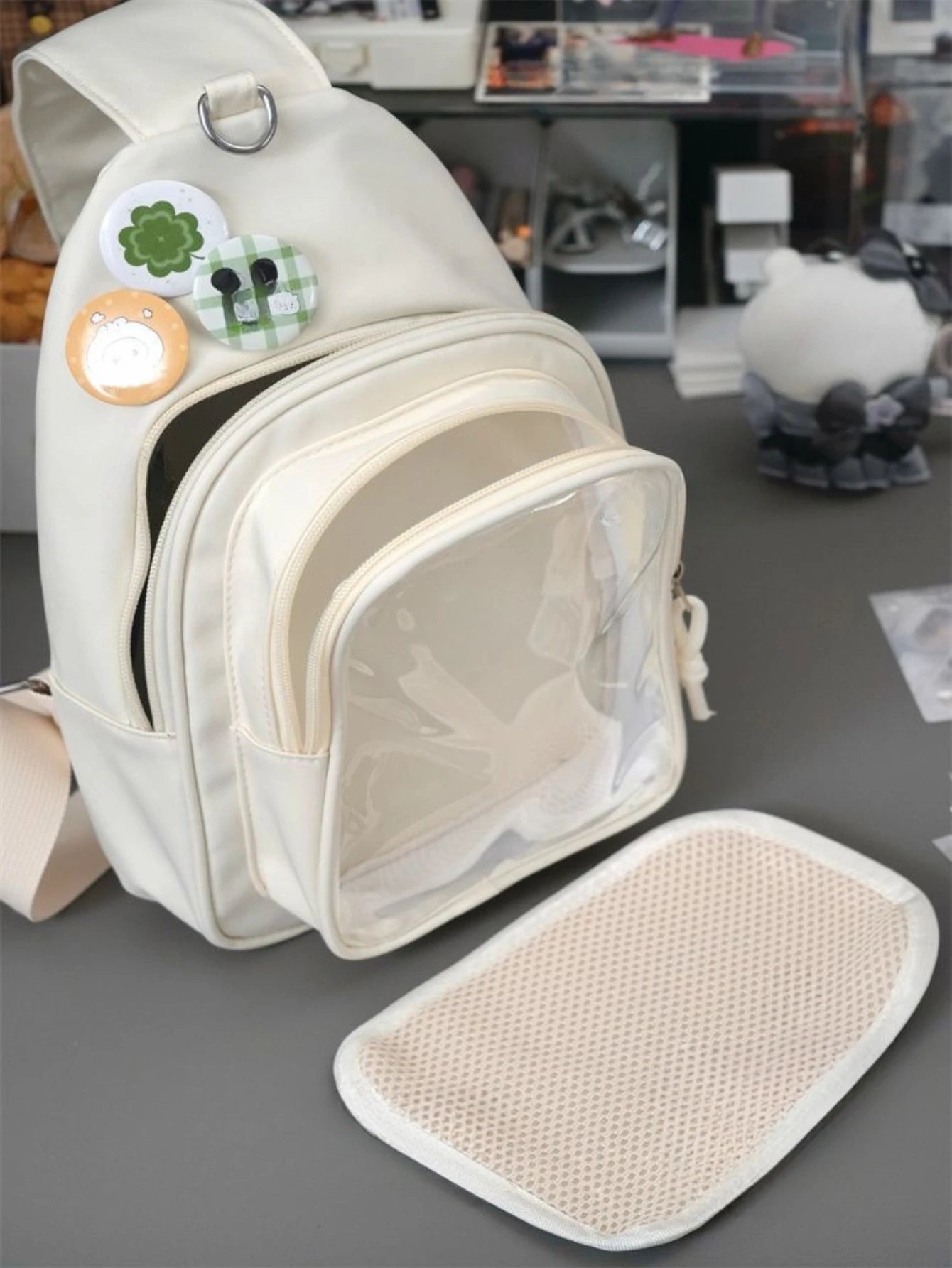 Kawaii Japanese Itabag Girls Soft Nylon Backpack Crossbody Bags 10CM Doll Ita Bag Women With Display Plate Cross Body Sling Bag Kawaii Japanese Itabag Girls Soft Nylon Backpack Crossbody Bags 10CM Doll Ita Bag Women With Display Plate Cross Body Sling Bag