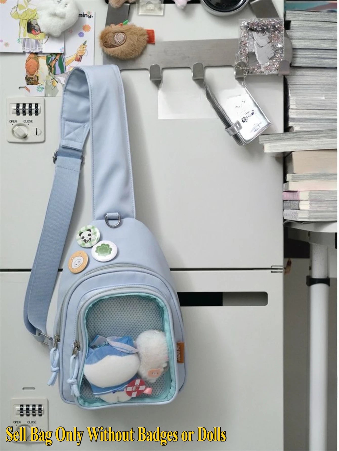 Kawaii Japanese Itabag Girls Soft Nylon Backpack Crossbody Bags 10CM Doll Ita Bag Women With Display Plate Cross Body Sling Bag Kawaii Japanese Itabag Girls Soft Nylon Backpack Crossbody Bags 10CM Doll Ita Bag Women With Display Plate Cross Body Sling Bag