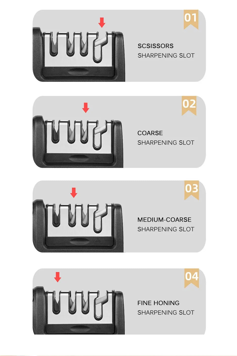 Kitchen 3/4-Segment Knife Sharpener Household Multi-Functional Hand-Held 3/4-Purpose Black Sharpening Stone Kitchen 3/4-Segment Knife Sharpener Household Multi-Functional Hand-Held 3/4-Purpose Black Sharpening Stone