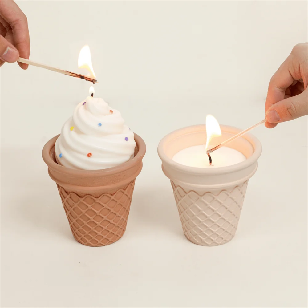 Boowan Nicole Ice Cream Candle Jar Concrete Silicone Mould DIY Jesmonite Mold Home Decoration Tools Boowan Nicole Ice Cream Candle Jar Concrete Silicone Mould DIY Jesmonite Mold Home Decoration Tools