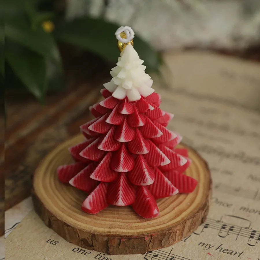 Handmade Christmas Tree Candles for Christmas Party Home Decoration and Holiday Gift Ornaments Fragrance Souvenirs Handmade Christmas Tree Candles for Christmas Party Home Decoration and Holiday Gift Ornaments Fragrance Souvenirs