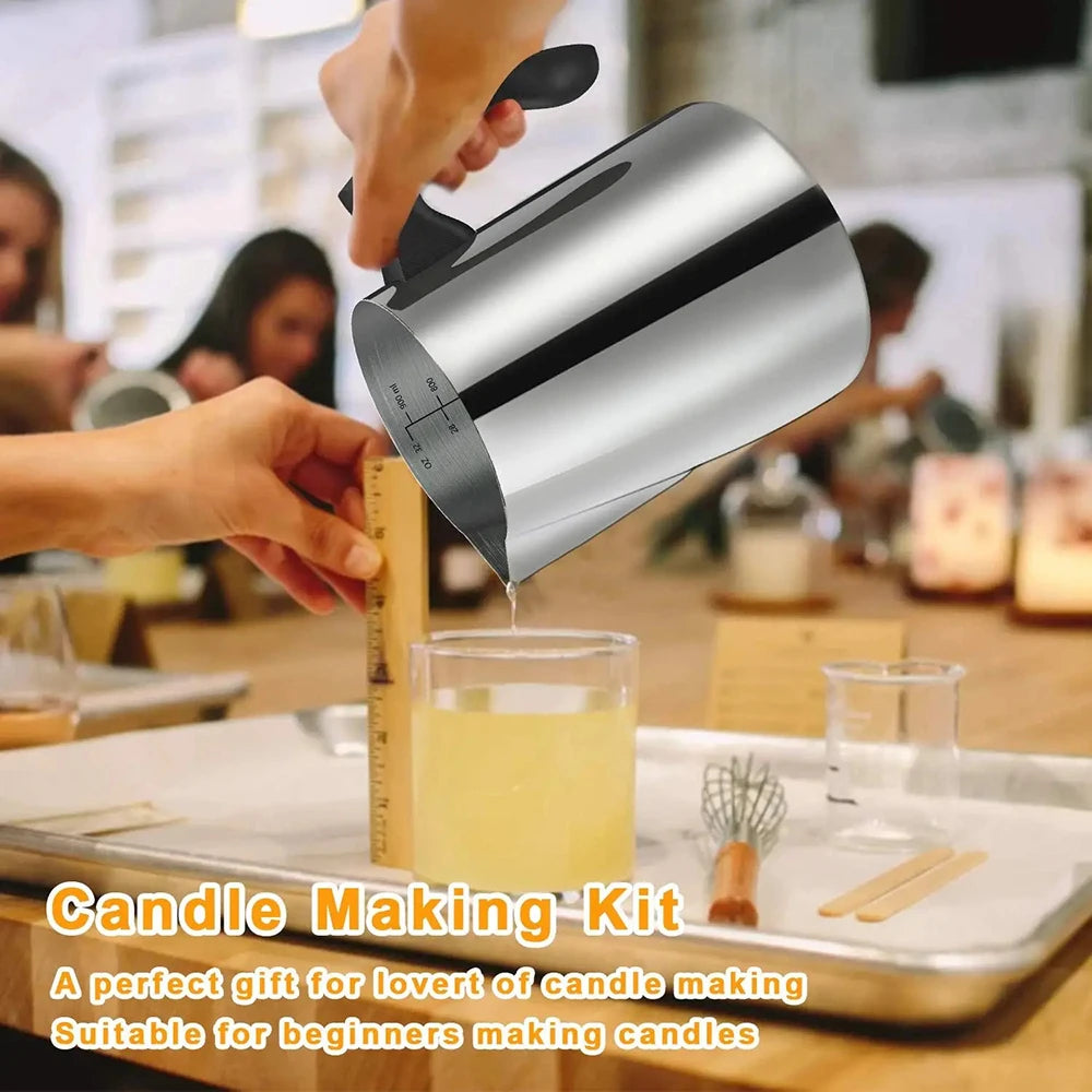 Candle Making Starter Kit Supplies Including Candle Make Pouring Pot Sticker Candle Wick Holder DIY Craft Tools for Adults Candle Making Starter Kit Supplies Including Candle Make Pouring Pot Sticker Candle Wick Holder DIY Craft Tools for Adults