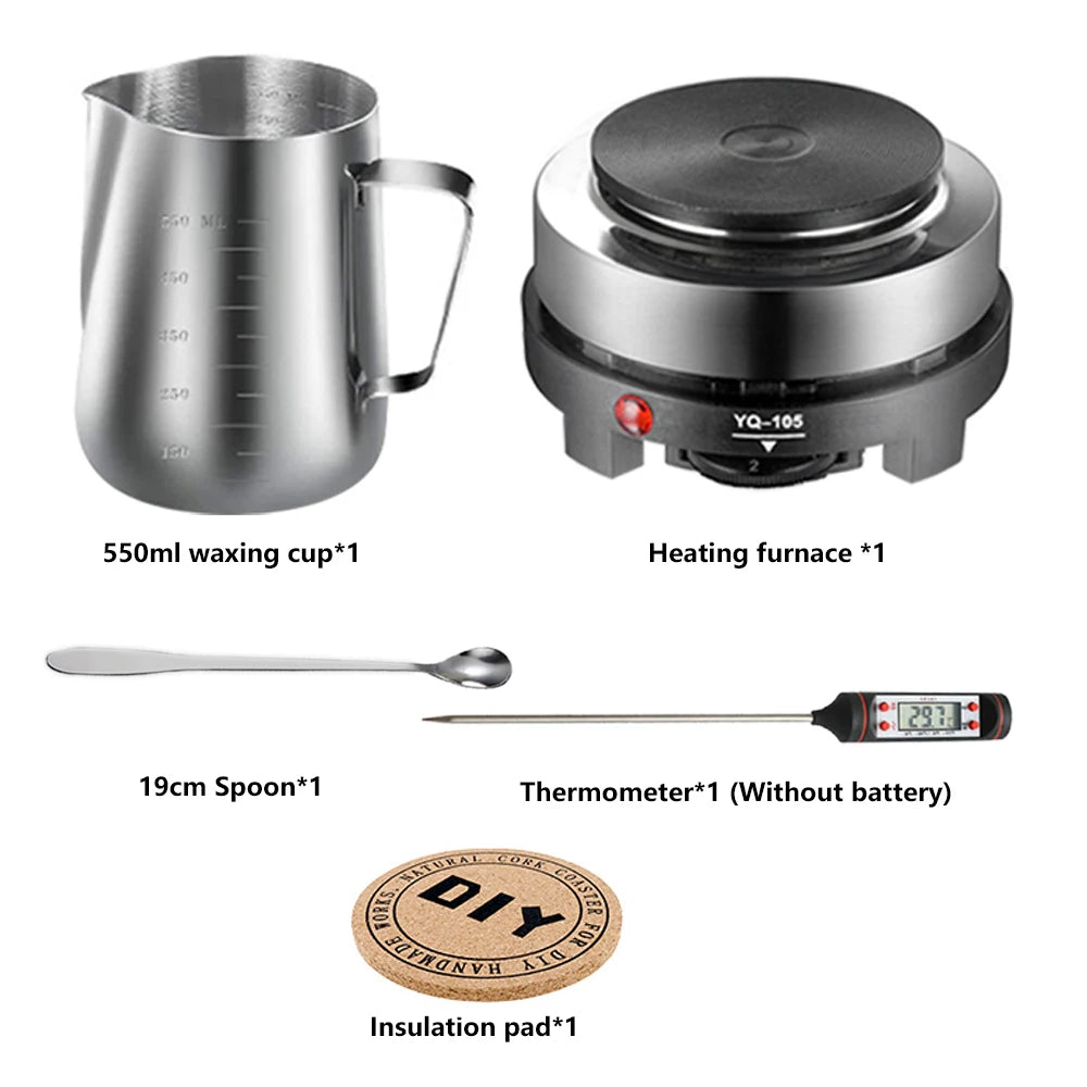 1 Set Candle Making Kit Pouring Pot Candle Making Supplies Tools Kit Diy Handmade Wax Candles with Wax Melting Hot Plate 1 Set Candle Making Kit Pouring Pot Candle Making Supplies Tools Kit Diy Handmade Wax Candles with Wax Melting Hot Plate