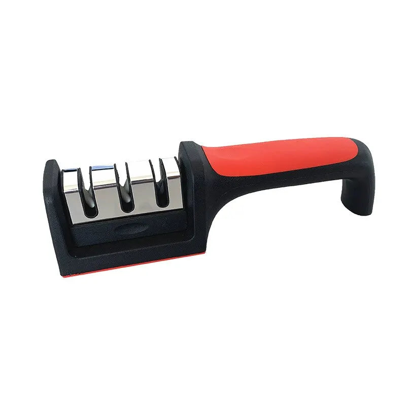 Kitchen 3/4-Segment Knife Sharpener Household Multi-Functional Hand-Held 3/4-Purpose Black Sharpening Stone Kitchen 3/4-Segment Knife Sharpener Household Multi-Functional Hand-Held 3/4-Purpose Black Sharpening Stone