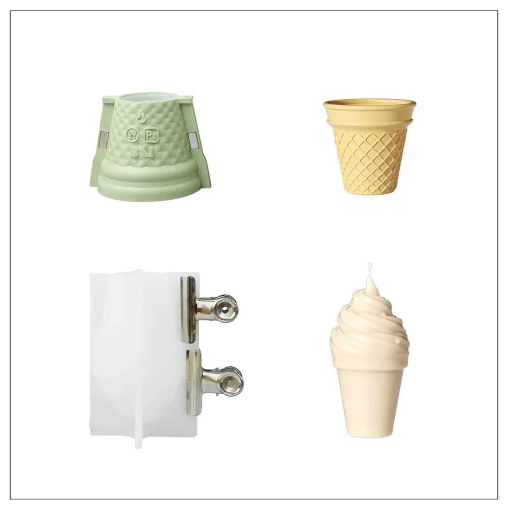 Boowan Nicole Ice Cream Candle Jar Concrete Silicone Mould DIY Jesmonite Mold Home Decoration Tools Boowan Nicole Ice Cream Candle Jar Concrete Silicone Mould DIY Jesmonite Mold Home Decoration Tools