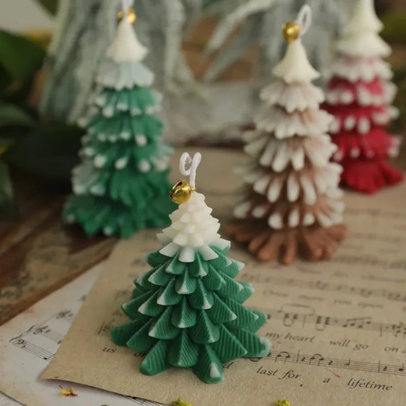 Handmade Christmas Tree Candles for Christmas Party Home Decoration and Holiday Gift Ornaments Fragrance Souvenirs Handmade Christmas Tree Candles for Christmas Party Home Decoration and Holiday Gift Ornaments Fragrance Souvenirs