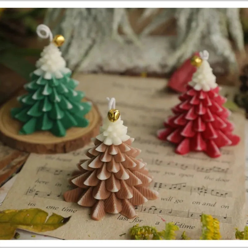 Handmade Christmas Tree Candles for Christmas Party Home Decoration and Holiday Gift Ornaments Fragrance Souvenirs Handmade Christmas Tree Candles for Christmas Party Home Decoration and Holiday Gift Ornaments Fragrance Souvenirs
