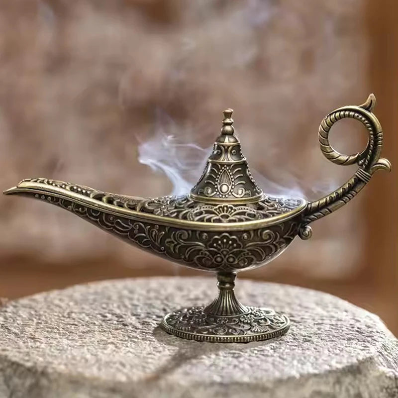 Hot Sale Antique Style Lamp Metal Incense Burner Scented & Unscented Candle Holder Home Decor Gift Arabic Incense Burner Hot Sale Antique Style Lamp Metal Incense Burner Scented & Unscented Candle Holder Home Decor Gift Arabic Incense Burner