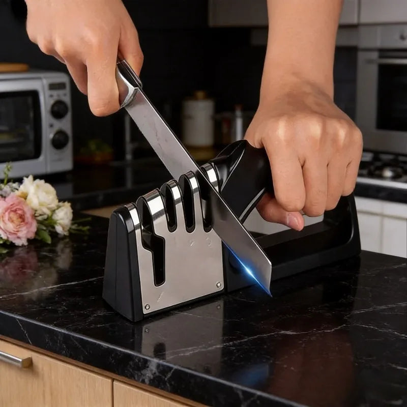 Kitchen 4 Segment Knife Sharpener Multifunctional Portable Non-slip Base Knife Sharpener Household Kitchen Gadgets Accessories Kitchen 4 Segment Knife Sharpener Multifunctional Portable Non-slip Base Knife Sharpener Household Kitchen Gadgets Accessories