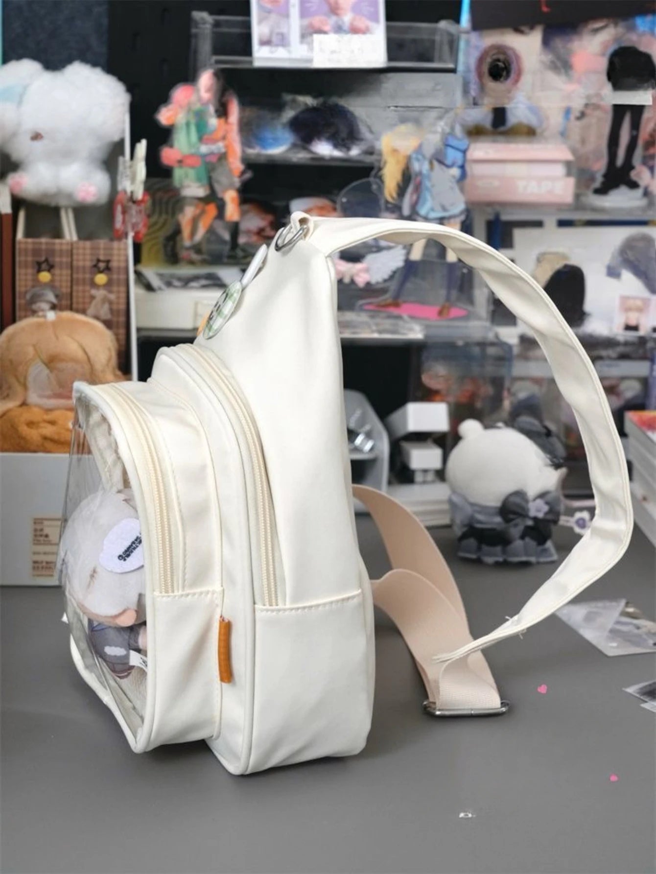 Kawaii Japanese Itabag Girls Soft Nylon Backpack Crossbody Bags 10CM Doll Ita Bag Women With Display Plate Cross Body Sling Bag Kawaii Japanese Itabag Girls Soft Nylon Backpack Crossbody Bags 10CM Doll Ita Bag Women With Display Plate Cross Body Sling Bag