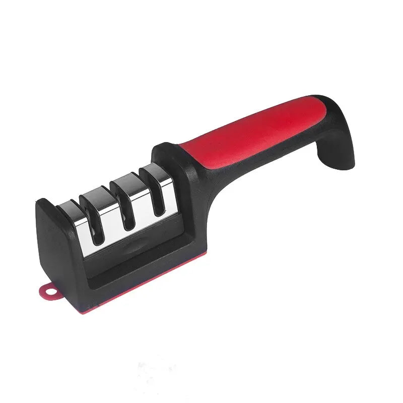 Kitchen 3/4-Segment Knife Sharpener Household Multi-Functional Hand-Held 3/4-Purpose Black Sharpening Stone Kitchen 3/4-Segment Knife Sharpener Household Multi-Functional Hand-Held 3/4-Purpose Black Sharpening Stone