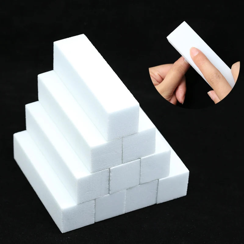 Nail Art Buffer Grinder Buffing Block White Nail File For Pedicure Tips Manicure Care Sponge Buffer Gel Polish Accessories Tools Nail Art Buffer Grinder Buffing Block White Nail File For Pedicure Tips Manicure Care Sponge Buffer Gel Polish Accessories Tools