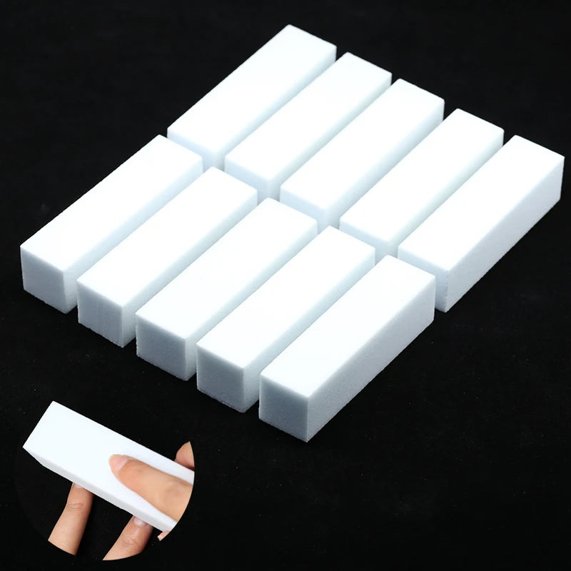 Nail Art Buffer Grinder Buffing Block White Nail File For Pedicure Tips Manicure Care Sponge Buffer Gel Polish Accessories Tools Nail Art Buffer Grinder Buffing Block White Nail File For Pedicure Tips Manicure Care Sponge Buffer Gel Polish Accessories Tools