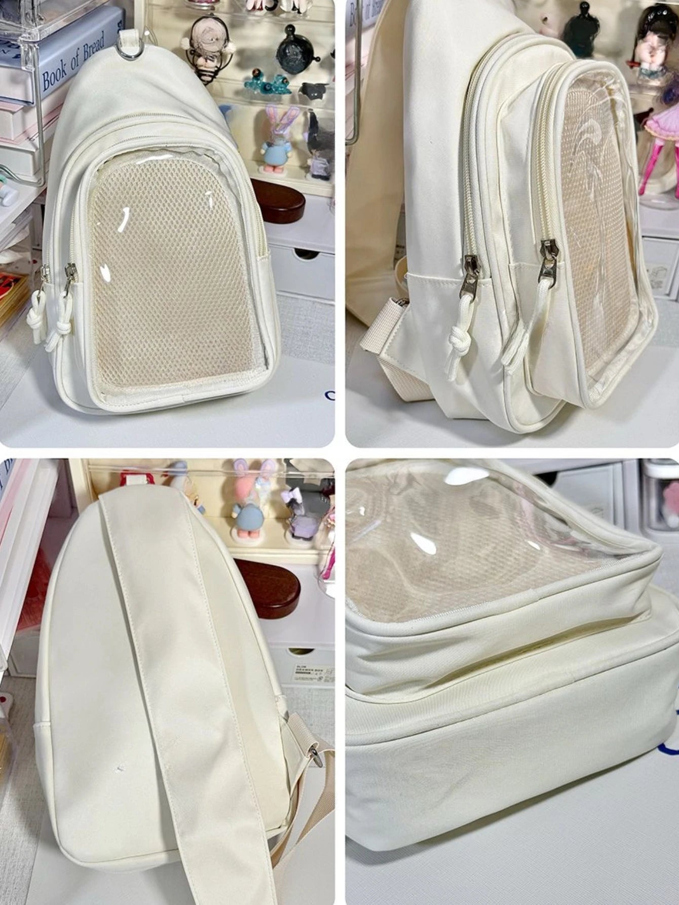 Kawaii Japanese Itabag Girls Soft Nylon Backpack Crossbody Bags 10CM Doll Ita Bag Women With Display Plate Cross Body Sling Bag Kawaii Japanese Itabag Girls Soft Nylon Backpack Crossbody Bags 10CM Doll Ita Bag Women With Display Plate Cross Body Sling Bag
