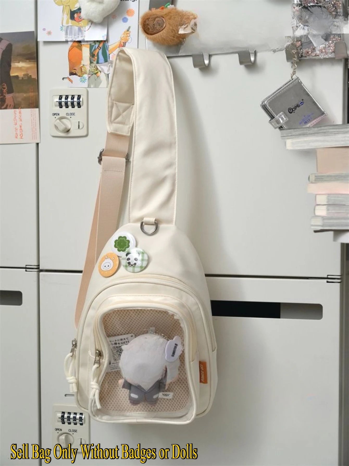 Kawaii Japanese Itabag Girls Soft Nylon Backpack Crossbody Bags 10CM Doll Ita Bag Women With Display Plate Cross Body Sling Bag Kawaii Japanese Itabag Girls Soft Nylon Backpack Crossbody Bags 10CM Doll Ita Bag Women With Display Plate Cross Body Sling Bag