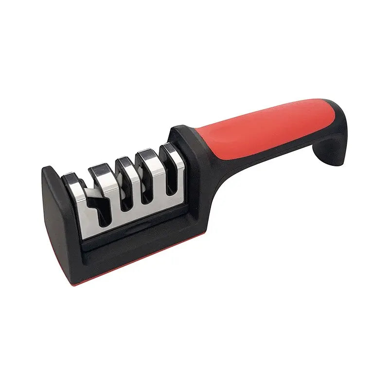 Kitchen 3/4-Segment Knife Sharpener Household Multi-Functional Hand-Held 3/4-Purpose Black Sharpening Stone Kitchen 3/4-Segment Knife Sharpener Household Multi-Functional Hand-Held 3/4-Purpose Black Sharpening Stone