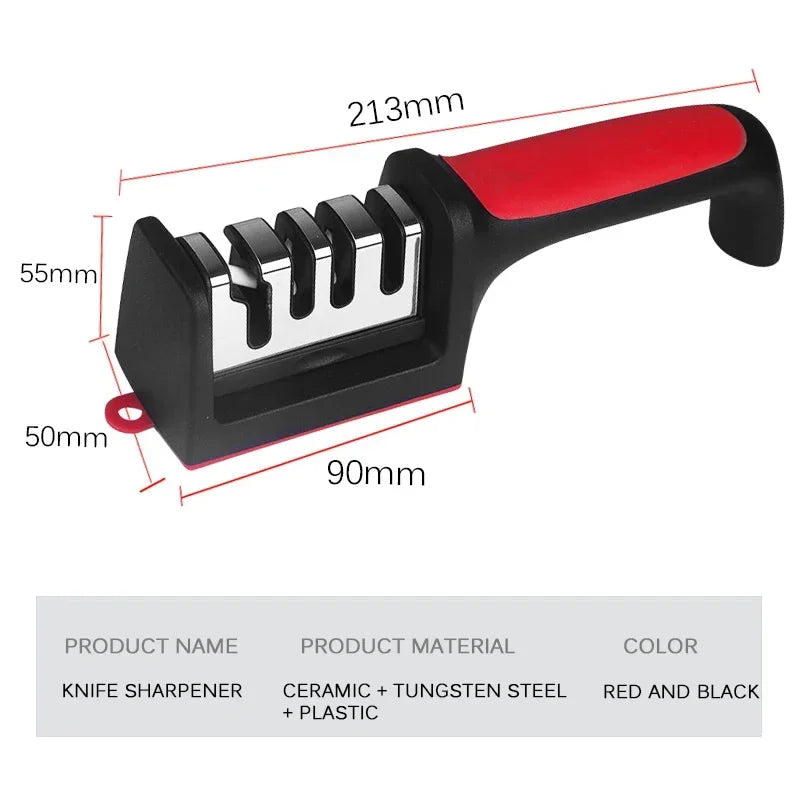 3 Segment Kitchen Knife Sharpener Household Multi-Functional Hand-Held 3/4-Purpose Black Sharpening Stone Sharp Knife Tools 3 Segment Kitchen Knife Sharpener Household Multi-Functional Hand-Held 3/4-Purpose Black Sharpening Stone Sharp Knife Tools