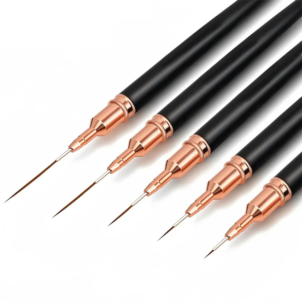Nail Brush Pen 5pcs/set Nail Art Liner Brushes Set Elongated Striping Drawing Professional Nail Brush Pen 5pcs/set Nail Art Liner Brushes Set Elongated Striping Drawing Professional