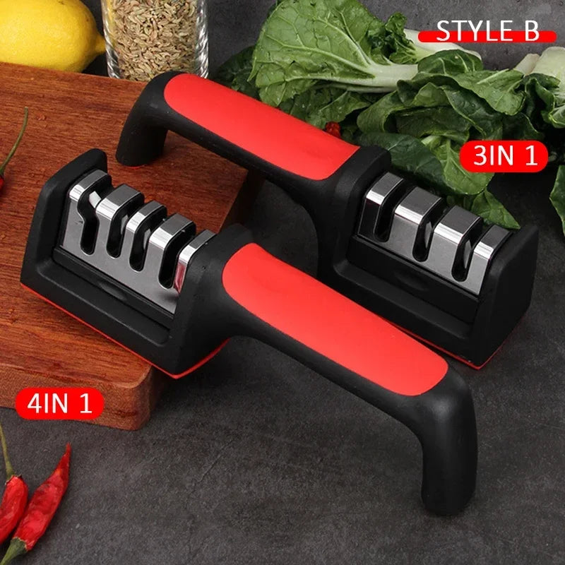 3 Segment Kitchen Knife Sharpener Household Multi-Functional Hand-Held 3/4-Purpose Black Sharpening Stone Sharp Knife Tools 3 Segment Kitchen Knife Sharpener Household Multi-Functional Hand-Held 3/4-Purpose Black Sharpening Stone Sharp Knife Tools