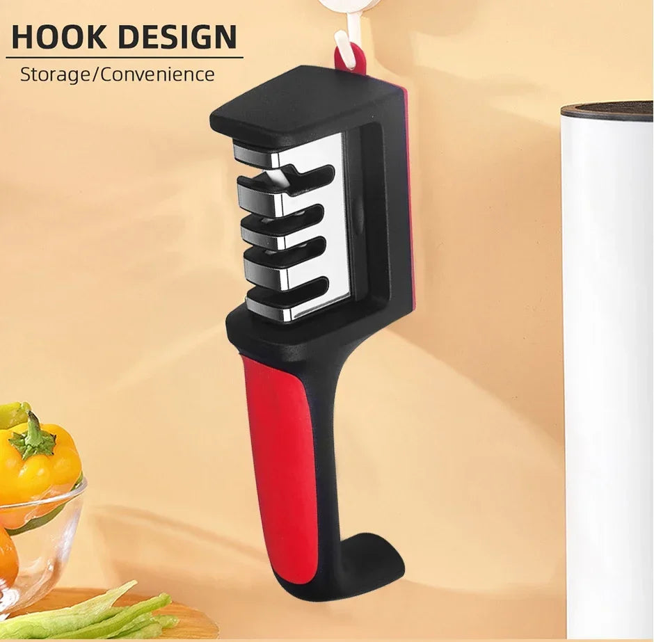 3 Segment Kitchen Knife Sharpener Household Multi-Functional Hand-Held 3/4-Purpose Black Sharpening Stone Sharp Knife Tools 3 Segment Kitchen Knife Sharpener Household Multi-Functional Hand-Held 3/4-Purpose Black Sharpening Stone Sharp Knife Tools