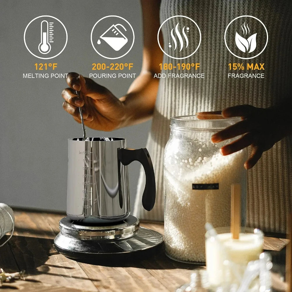 Candle Making Starter Kit Supplies Including Candle Make Pouring Pot Sticker Candle Wick Holder DIY Craft Tools for Adults Candle Making Starter Kit Supplies Including Candle Make Pouring Pot Sticker Candle Wick Holder DIY Craft Tools for Adults