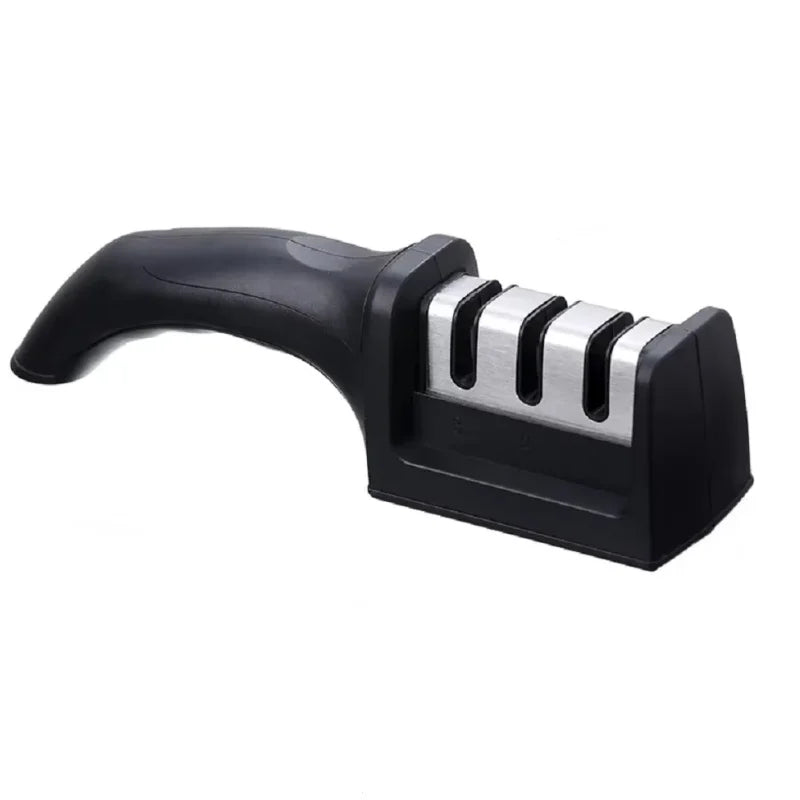 Kitchen 3/4-Segment Knife Sharpener Household Multi-Functional Hand-Held 3/4-Purpose Black Sharpening Stone Kitchen 3/4-Segment Knife Sharpener Household Multi-Functional Hand-Held 3/4-Purpose Black Sharpening Stone