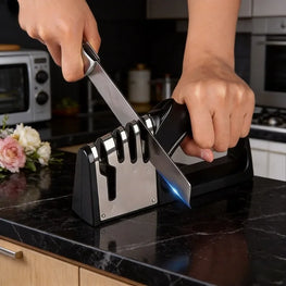 Kitchen 4 Segment Knife Sharpener Multifunctional Portable Non-slip Base Knife Sharpener Household Kitchen Gadgets Accessories