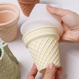 Boowan Nicole Ice Cream Candle Jar Concrete Silicone Mould DIY Jesmonite Mold Home Decoration Tools