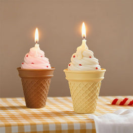Boowan Nicole Ice Cream Candle Jar Concrete Silicone Mould DIY Jesmonite Mold Home Decoration Tools