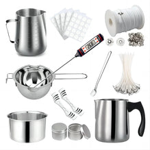 DIY Candle Making Tools Kit - Includes Pouring Pot Wax Melting Material Aromatherapy Wicks & Holder for Crafting Homemade Candle